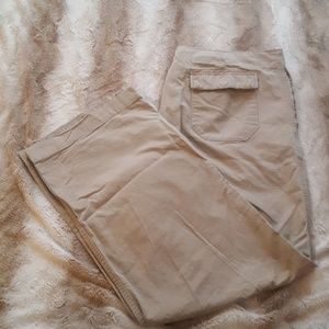 Gap ripstop loose fit drawstring khaki beach pants